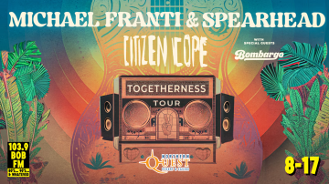 Michael Franti & Spearhead with Citizen Cope at Northern Quest August 17th