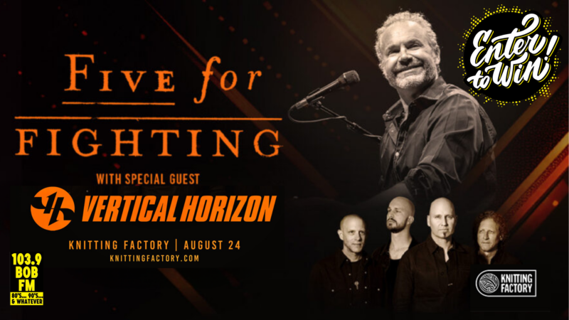 Five For Fighting at the Knitting Factory August 24th